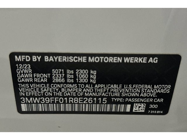 2024 BMW 3 Series 330e iPerformance