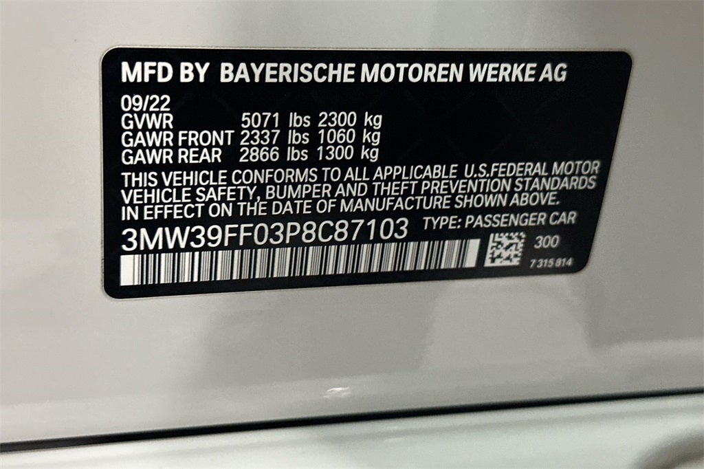 2023 BMW 3 Series 330e iPerformance
