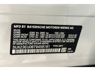 2026 BMW X5 xDrive40i
