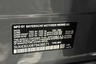 2026 BMW X5 xDrive50e