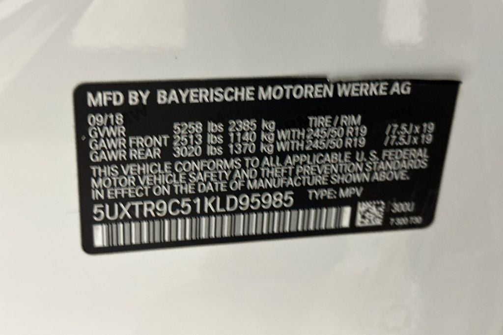 2019 BMW X3 xDrive30i
