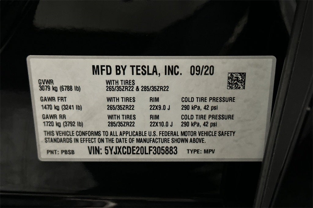 2020 Tesla Model X Long Range