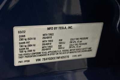 2022 Tesla Model Y Long Range