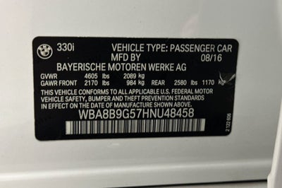 2017 BMW 3 Series 330i