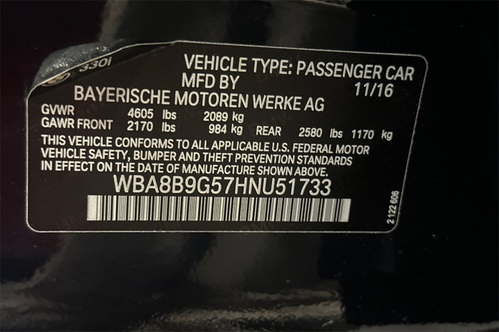 2017 BMW 3 Series 330i