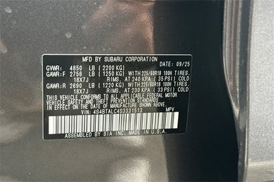 2025 Subaru OUTBACK Onyx Edition