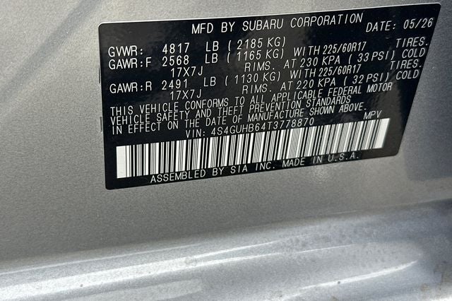 2026 Subaru CROSSTREK Base