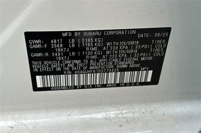 2025 Subaru CROSSTREK Sport