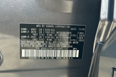 2026 Subaru FORESTER Touring