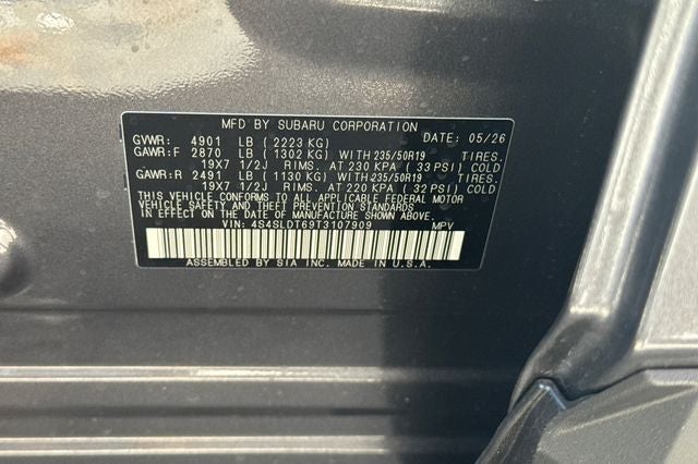 2026 Subaru Forester Touring