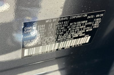 2026 Subaru FORESTER Touring Hybrid