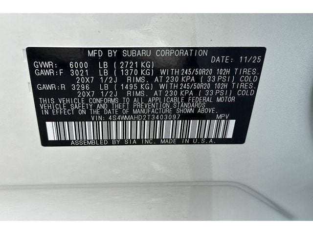 2026 Subaru Ascent Limited Bronze Edition