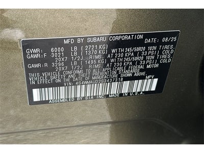 2025 Subaru ASCENT Touring