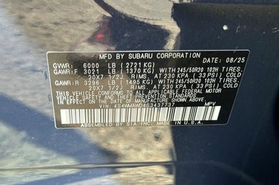 2025 Subaru Ascent Onyx Edition Touring