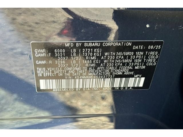 2025 Subaru Ascent Onyx Edition Touring