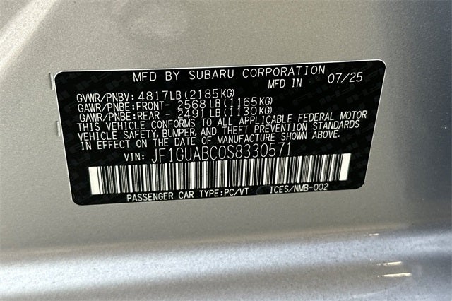 2025 Subaru IMPREZA Base