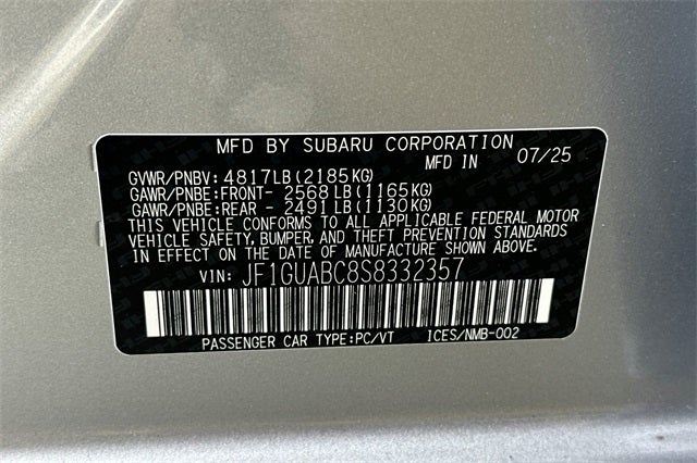 2025 Subaru IMPREZA Base