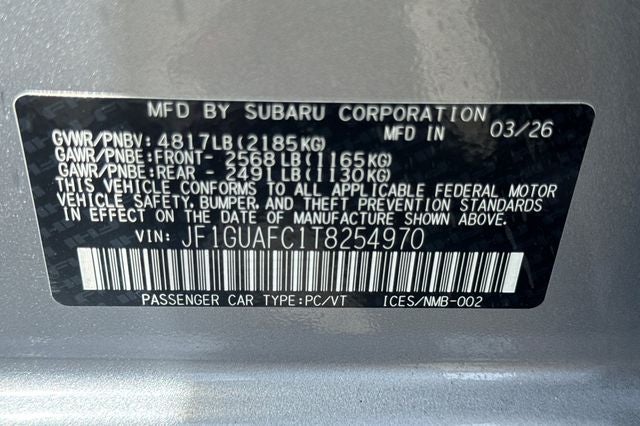2026 Subaru IMPREZA Sport