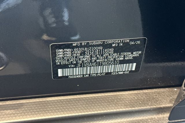 2026 Subaru WRX Base