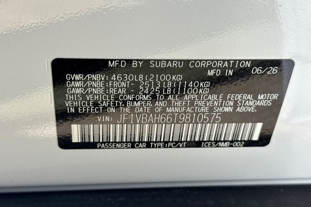 2026 Subaru WRX Premium