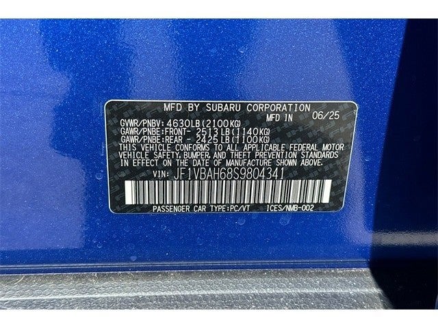 2025 Subaru WRX Premium