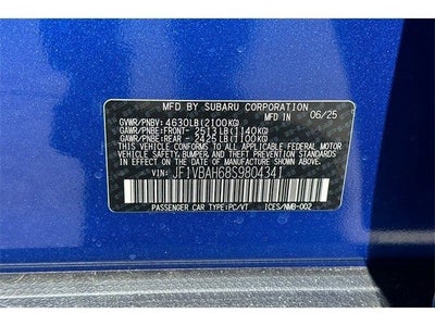 2025 Subaru WRX Premium