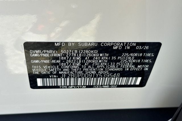 2026 Subaru OUTBACK Limited