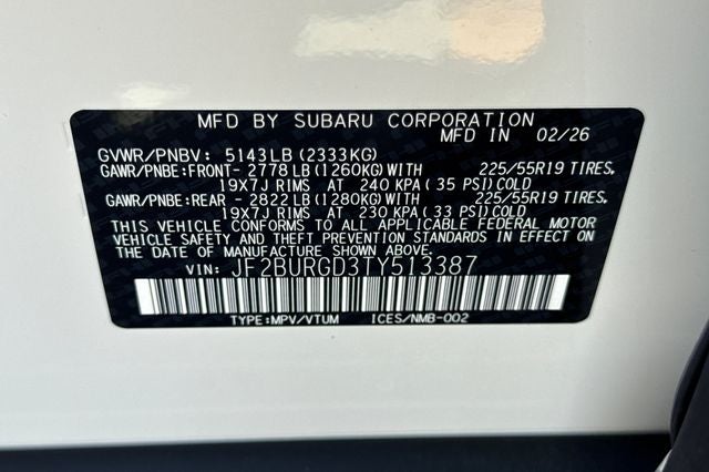2026 Subaru OUTBACK Limited XT