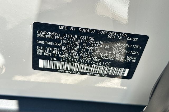 2026 Subaru Outback Touring XT