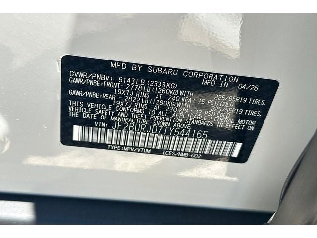 2026 Subaru Outback Touring XT