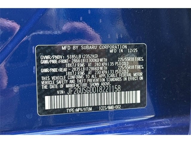 2026 Subaru CROSSTREK Sport Hybrid