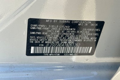 2026 Subaru Crosstrek Hybrid Limited