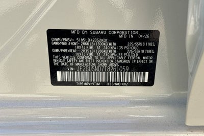 2026 Subaru Crosstrek Hybrid Limited