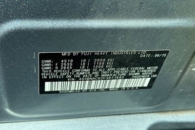 2015 Subaru Legacy 2.5i Premium