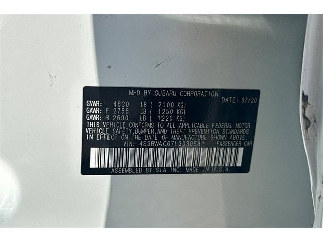 2020 Subaru Legacy Premium