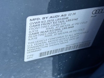 2027 Audi Q6 e-tron Premium quattro