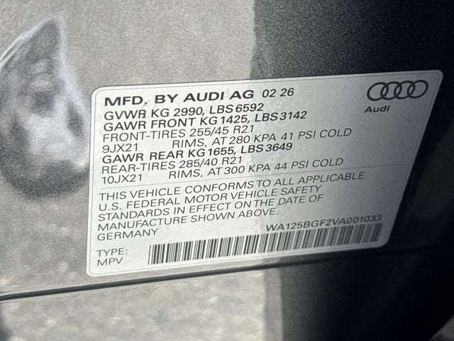 2027 Audi SQ6 e-tron Premium Plus quattro