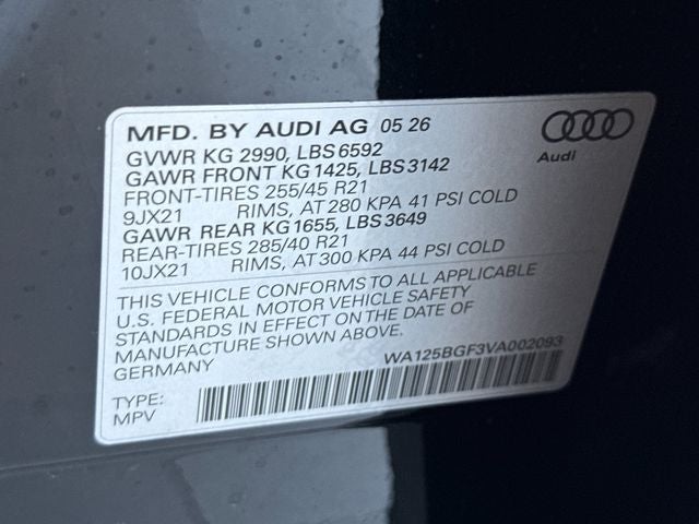 2027 Audi SQ6 e-tron Premium Plus quattro