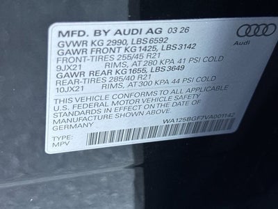 2027 Audi SQ6 e-tron Premium Plus quattro