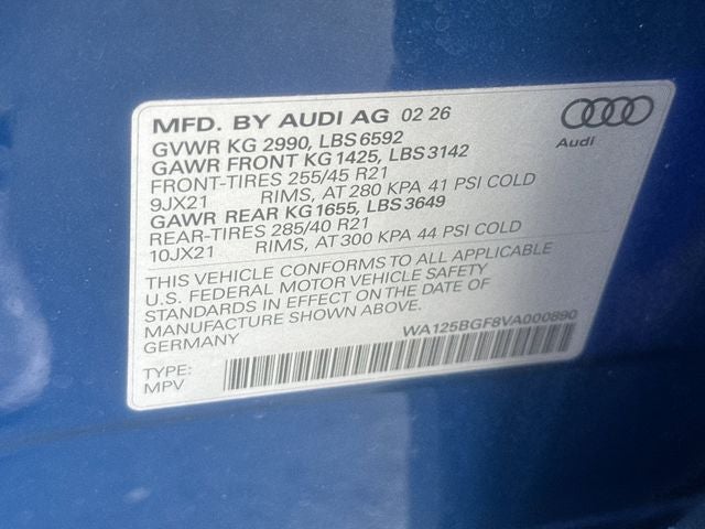 2027 Audi SQ6 e-tron Premium Plus quattro