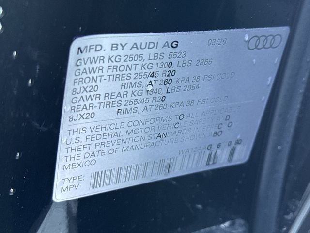 2026 Audi Q5 2.0T Premium Plus quattro