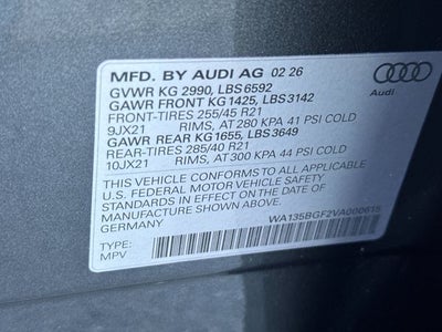 2027 Audi SQ6 e-tron Premium Plus quattro