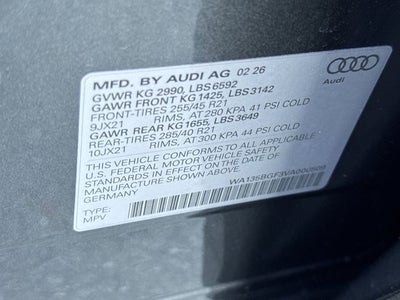 2027 Audi SQ6 e-tron Premium Plus quattro