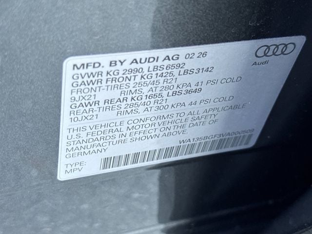 2027 Audi SQ6 e-tron Premium Plus quattro