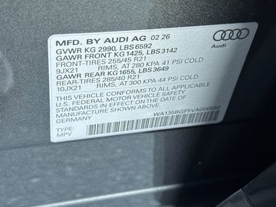 2027 Audi SQ6 e-tron Premium Plus quattro