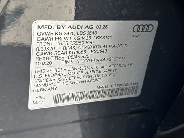 2027 Audi Q6 e-tron Premium quattro