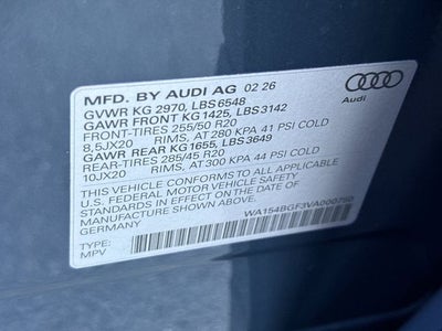 2027 Audi Q6 e-tron Premium Plus quattro