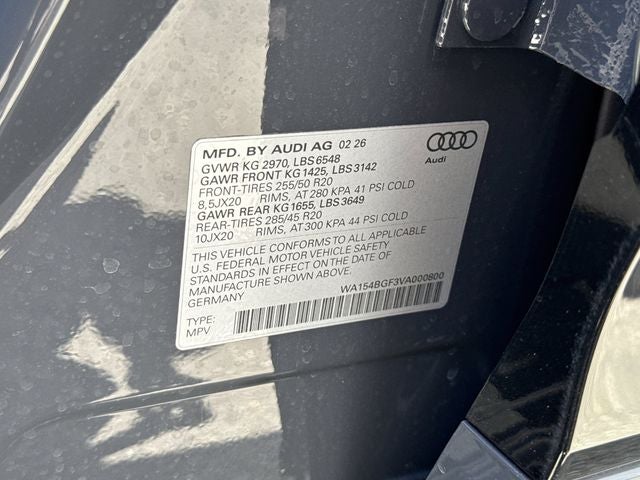 2027 Audi Q6 e-tron Premium Plus quattro