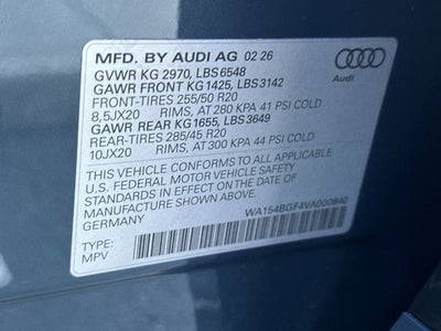 2027 Audi Q6 e-tron Premium quattro