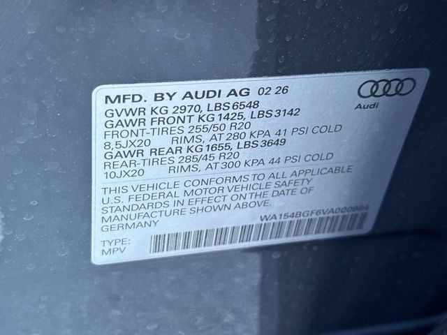 2027 Audi Q6 e-tron Premium quattro